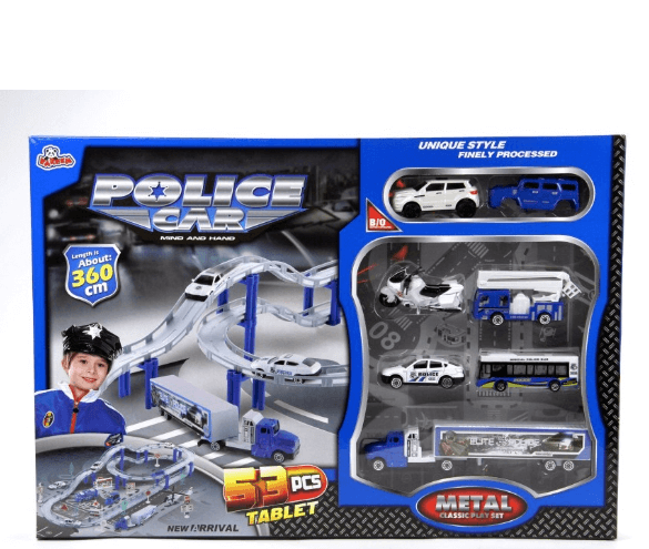 Автотрек с машинками для мальчика, гоночный трек, трасса для машинок для развития мелкой моторики,