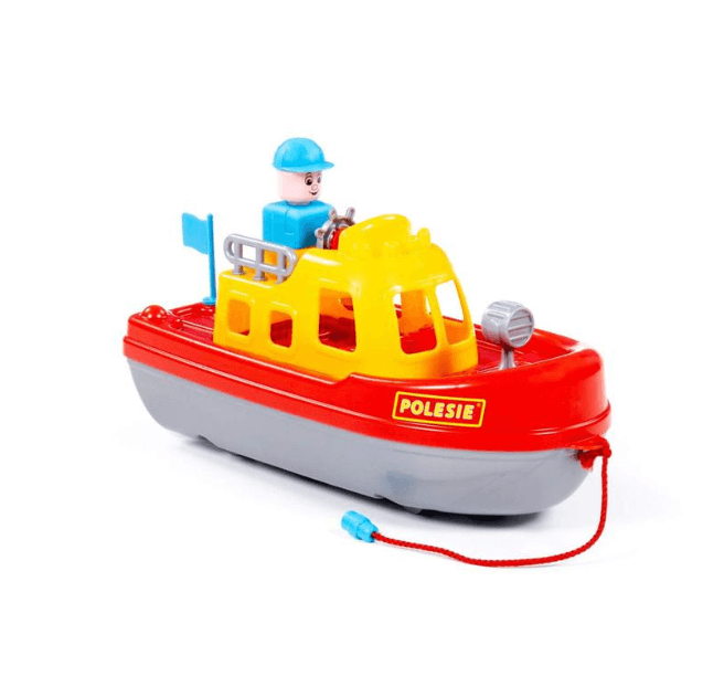 Катер Полесье зеленый / Кораблик детский