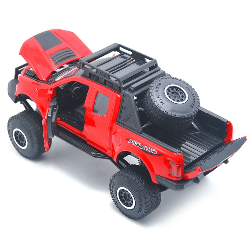 Raptor Rock Crawler Truck Pull Back Модель автомобиля Коллекция Звуковые