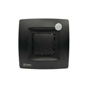 Вентилятор накладной SILENT DUAL 100 MATT BLACK (датчик влажности и движения) D100мм