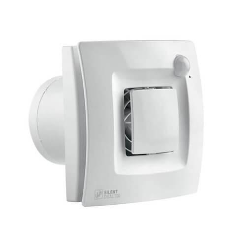 Вентилятор накладной SILENT DUAL 200 (датчик влажности и движения) D125мм