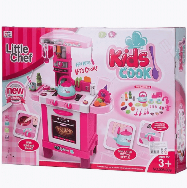 Похожие   JUNfa. Кухня детская многофункциональная, розовая, с аксессуарами