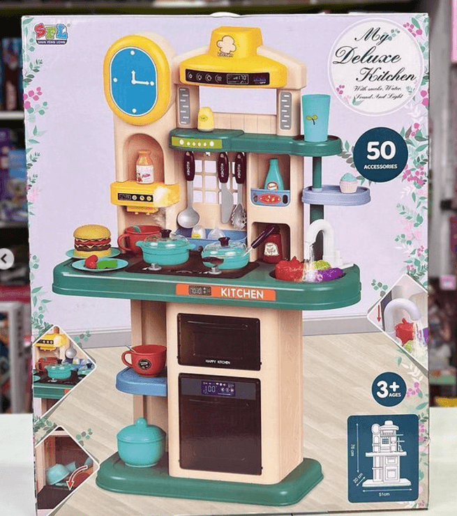 Игровая кухня с паром и водой