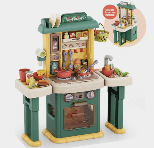 Kitchen Kids Fun кухонный умывальник, вода, пар, со звуком, светом для малышей Kitchen Home Kitchen Toys игрушечный набор игра