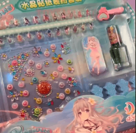 Наклейки / стразы / ногти / Набор для милого Маникюра