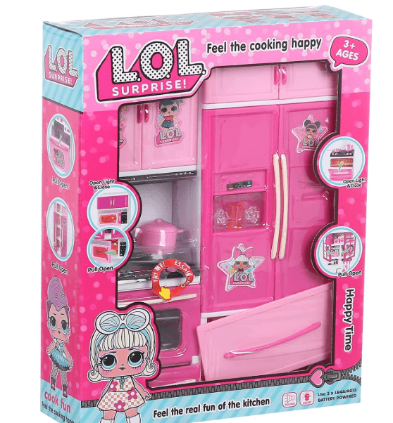 Пластиковый игрушечный набор Модульный с открывающейся дверцей со светом и звуком (разноцветный)