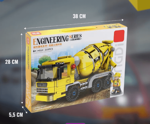 Конструктор Бетономешалка подарок Аналог Лего lego