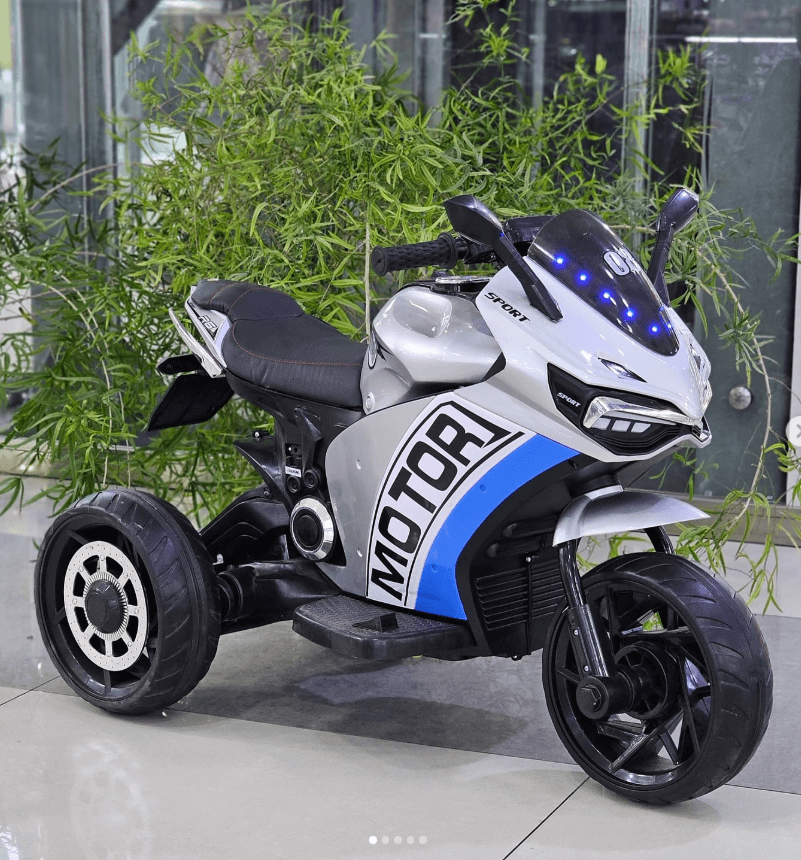 Электрический мотоцикл Мотор синий