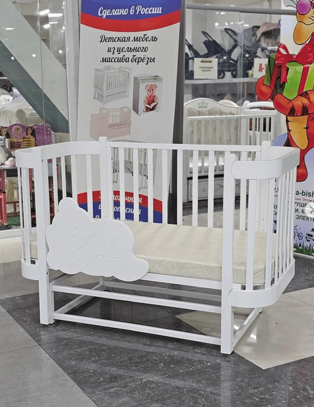 Кроватка ADELE 3в1 с трансформирующимся размером