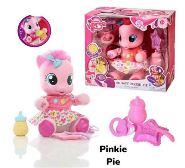 Интерактивный маленький пони "Pinkie pie" розовая 35х31