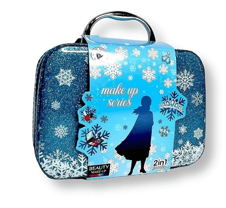 Детская косметика для девочек, украшения, набор декоративной косметики, синий