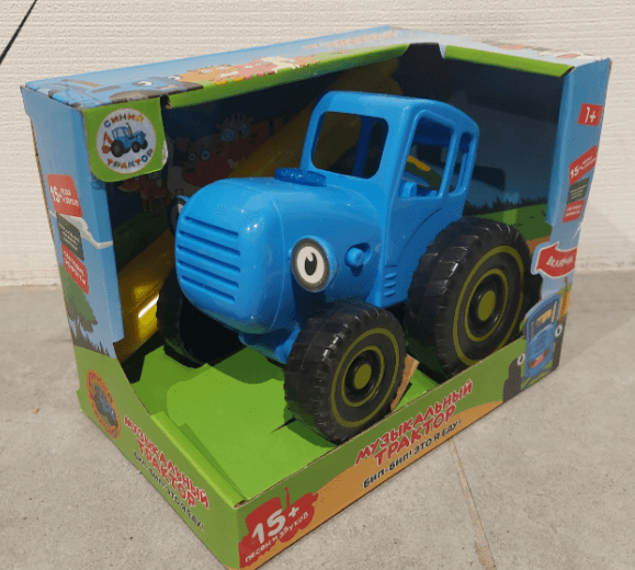 Музыкальная игрушка каталка для малышей Синий Трактор 15+ песен и звуков Умка