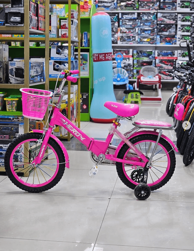 Велосипед Hero R 16 складной детский 4-6 лет розовый