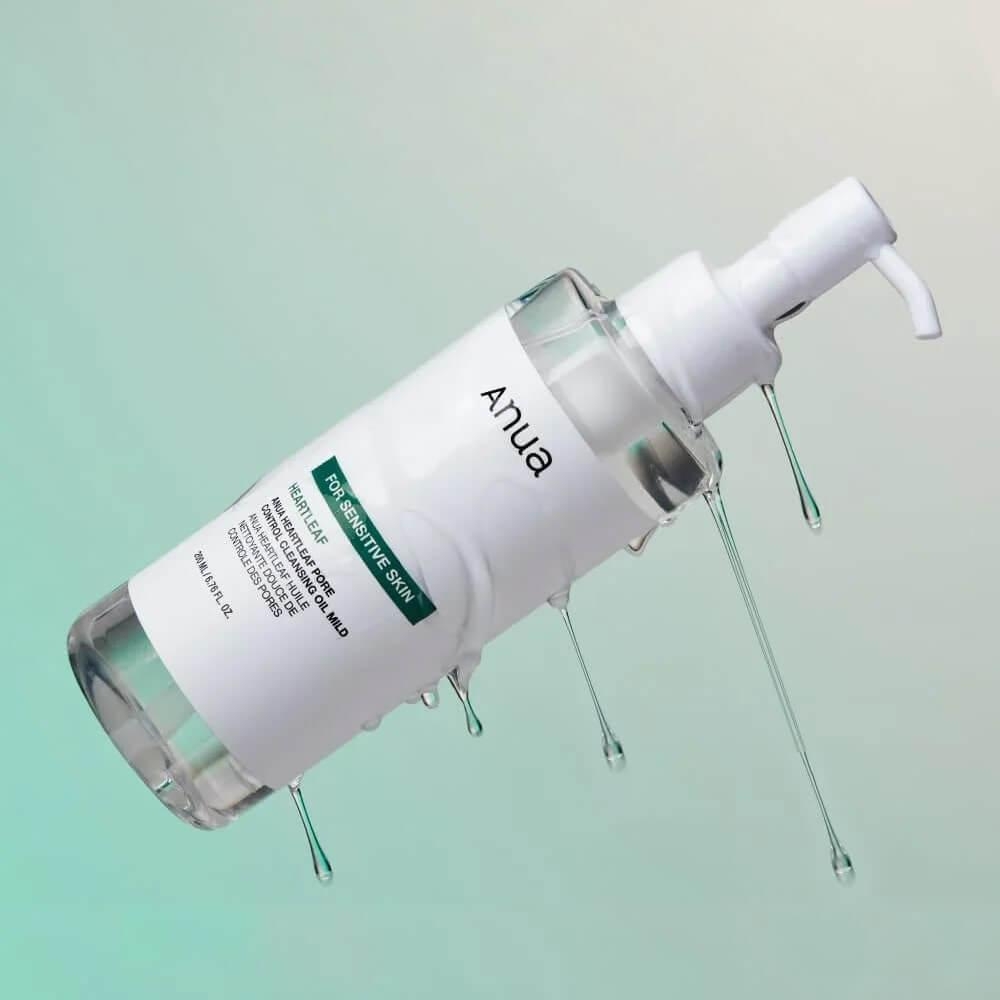 Нежное некомедогенное очищающее масло Anua — Heartleaf Pore Control Cleansing Oil Mild 200ml