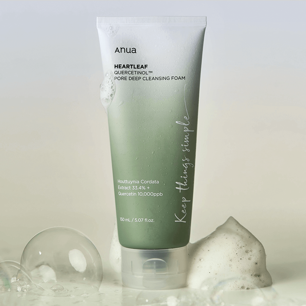 Пенка-скраб с кверцетинолом для очищения пор Anua Heartleaf Quercetinol Pore Deep Cleansing Foam