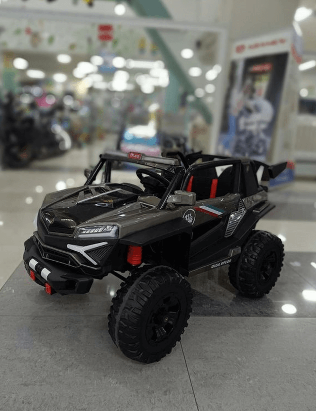 Электромобиль детская серый цвет