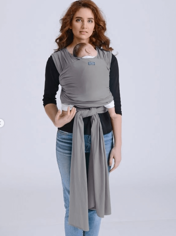 Трикотажный слинг с рождения Diva Stretchy, Mist, серый