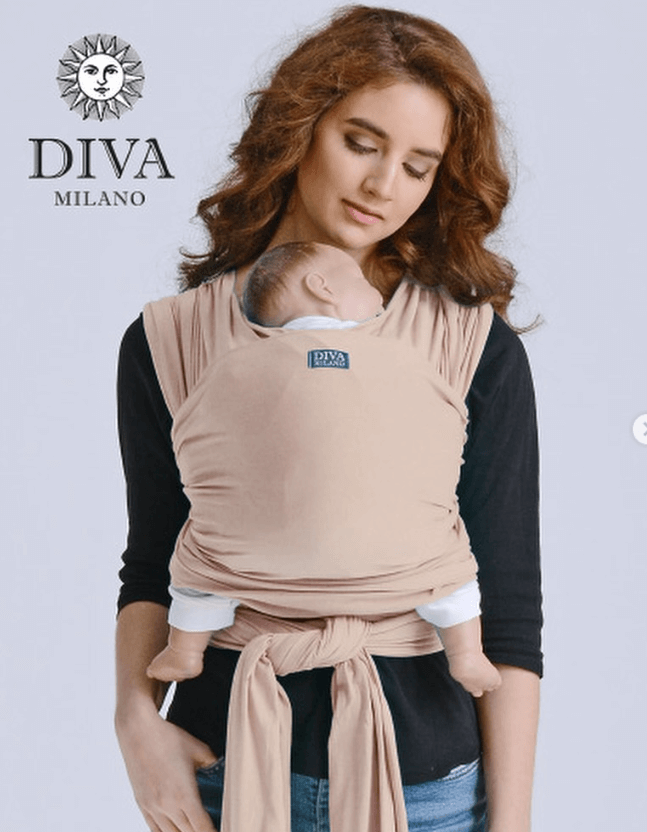Трикотажный слинг с рождения Diva Stretchy, Beige