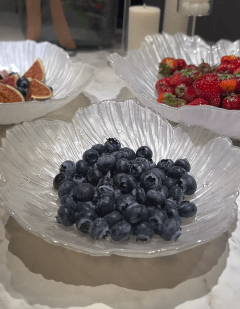 Набор фруктовниц 3 шт. Белые цветы