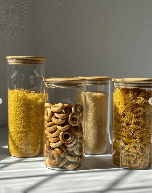 Стеклянная банка для сыпучих продуктов 1600 мл