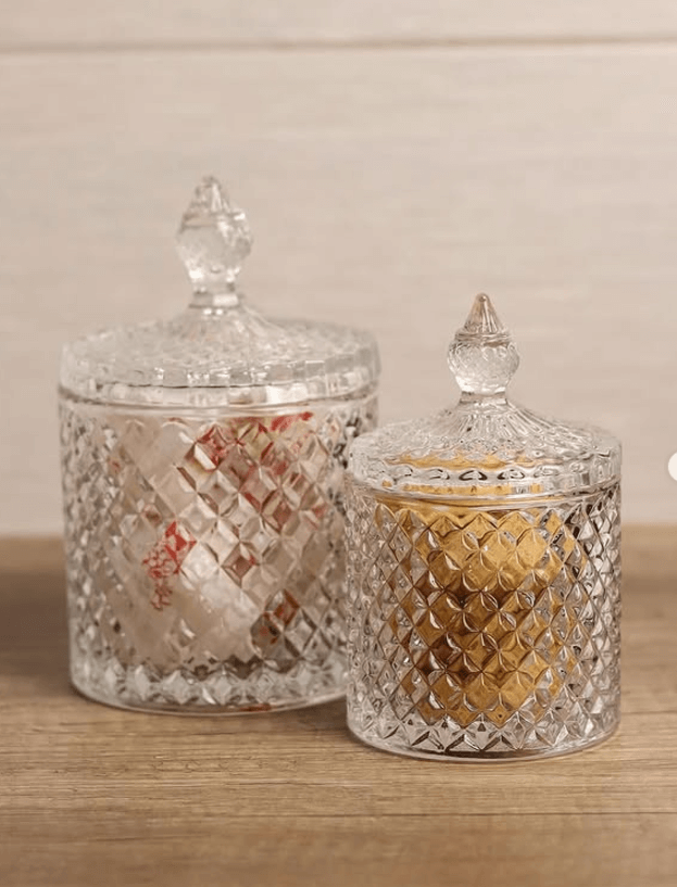 Конфетница из плотного стекла 580мл