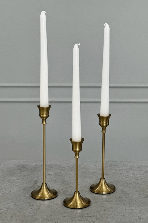 Набор подсвечников в золотом цвете