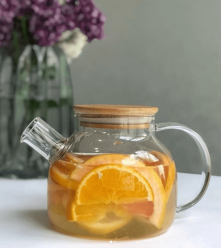 Заварочный чайник с бамбуковой крышкой