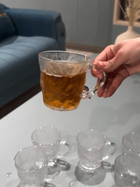 Кружки "Льдинка" стеклянные 6 шт.