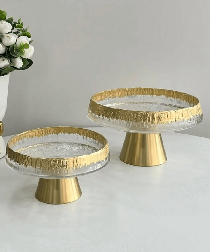 Фруктовница-Конфетница стеклянная 23см