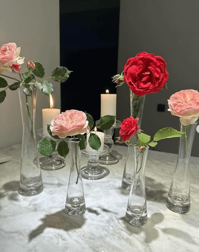 Мини ваза-колба стеклянная 25см