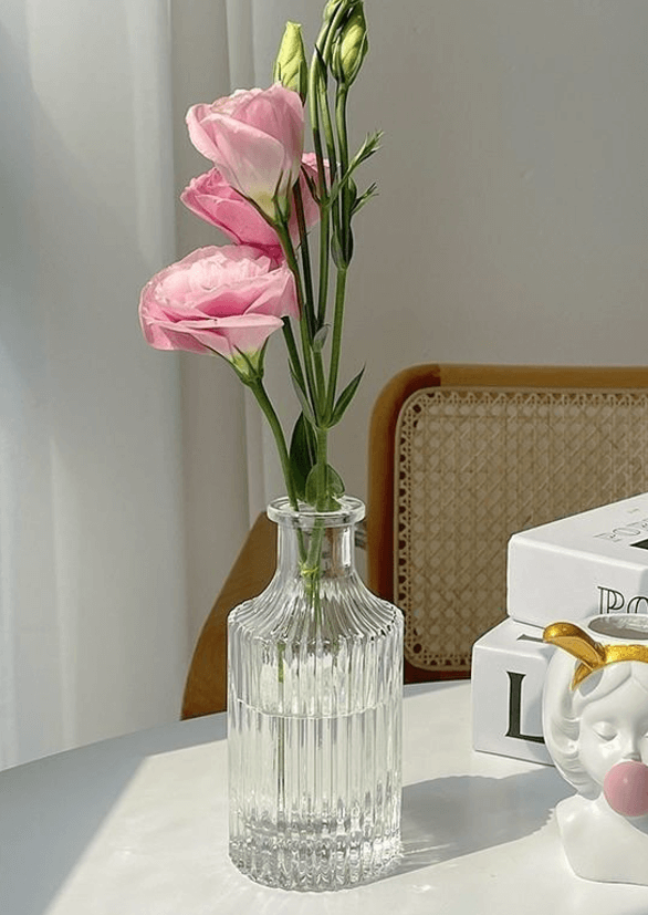 Мини ваза рифлёное стекло