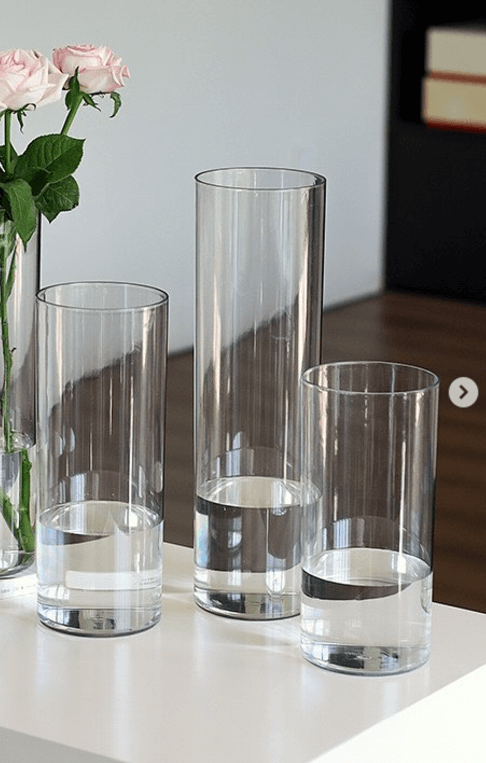 Ваза-колба из плотного стекла 12*15см