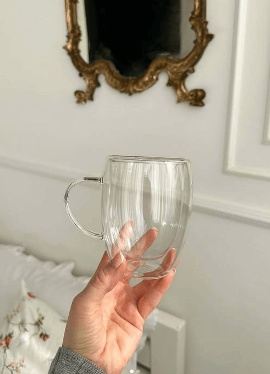 Кружка термостойкая рифленая с двойными стенами 300мл