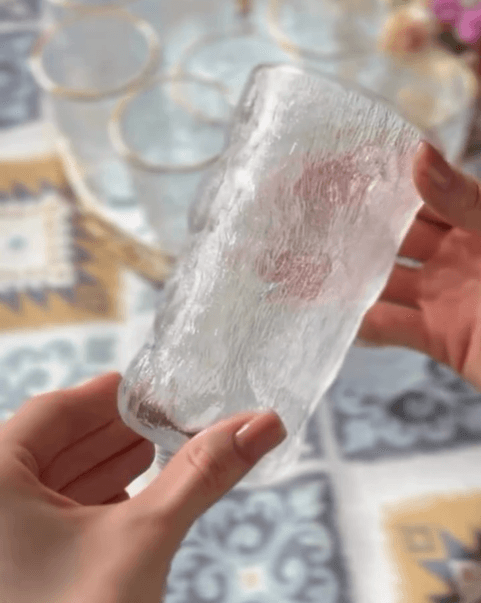 Стаканы "Льдинка" с золотой каймой 330мл 6 шт.