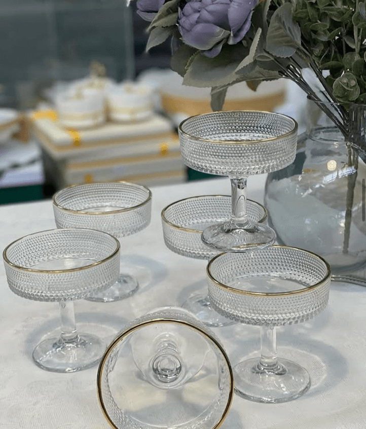 Креманки с золотой каемкой 11см 6 шт