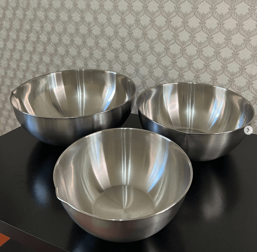 Миска из нержавеющей стали серебряный 28см