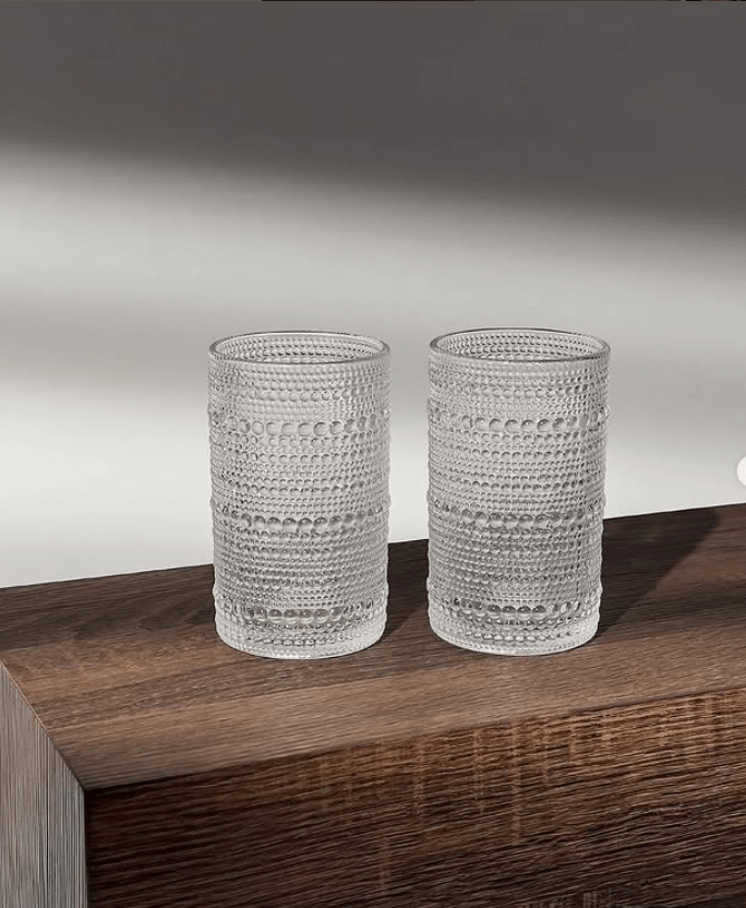 Cтакан из фактурного стекла 410мл 6шт