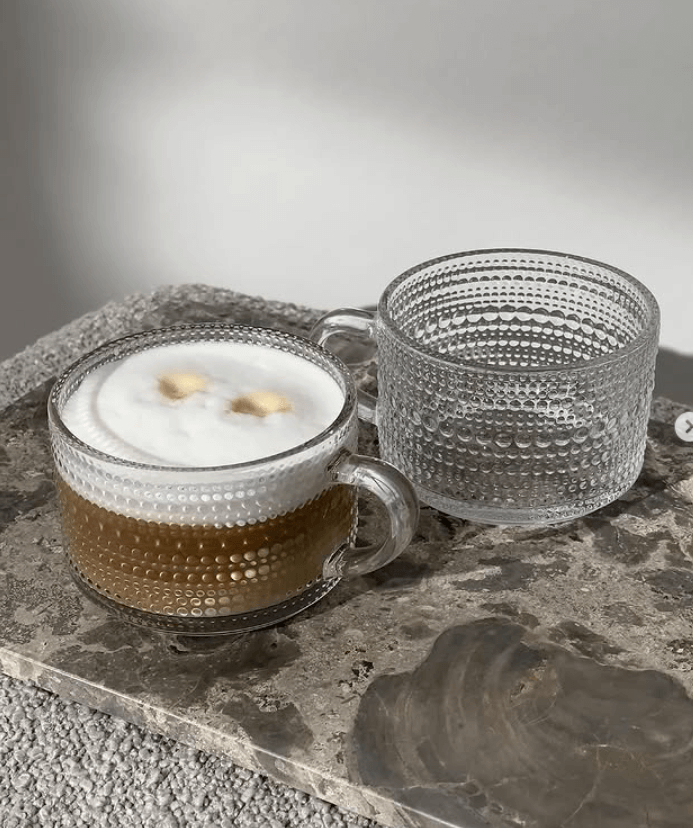 Кружка из фактурного стекла