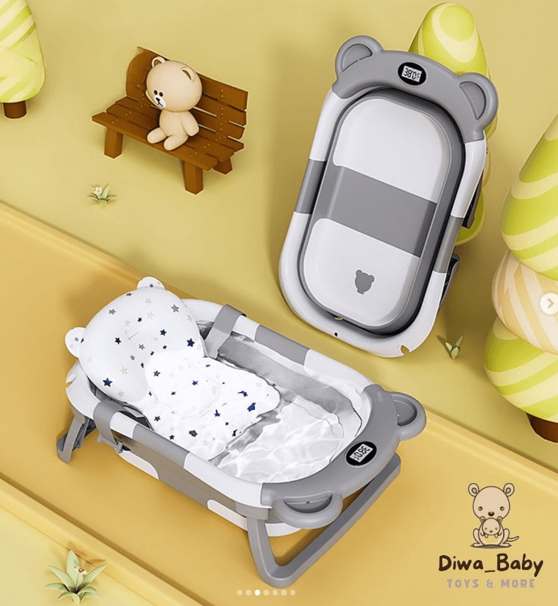 Ванночка мегаскладная с матрасиком для малышей