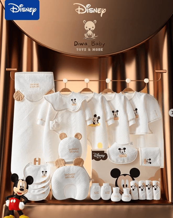 Набор для новорожденных 24 предмета с Микки Маусом