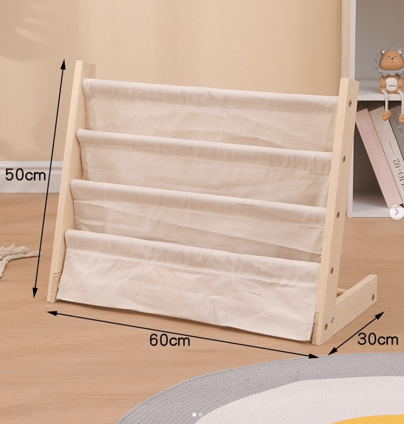 Деревянный органайзер для книг 3 полки