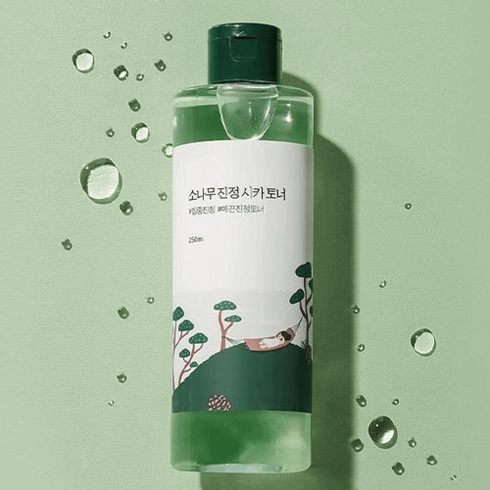 Тонер с экстрактами сосны и центеллы для проблемной кожи Round Lab Pine Calming Cica Toner  250мл