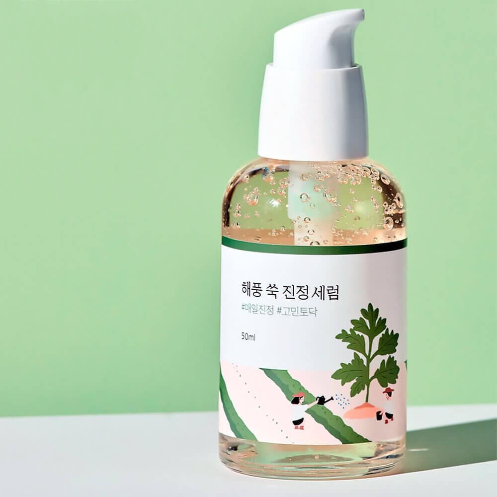 Успокаивающая сыворотка с полынью Round Lab Mugwort Calming Serum  50мл