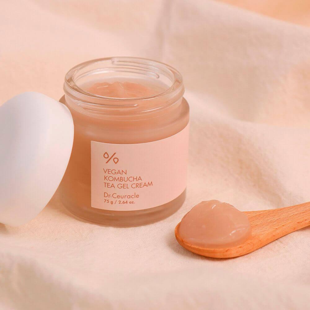 Увлажняющий веганский крем с комбучей Dr.Ceuracle Vegan Kombucha Tea Gel Cream 75мл