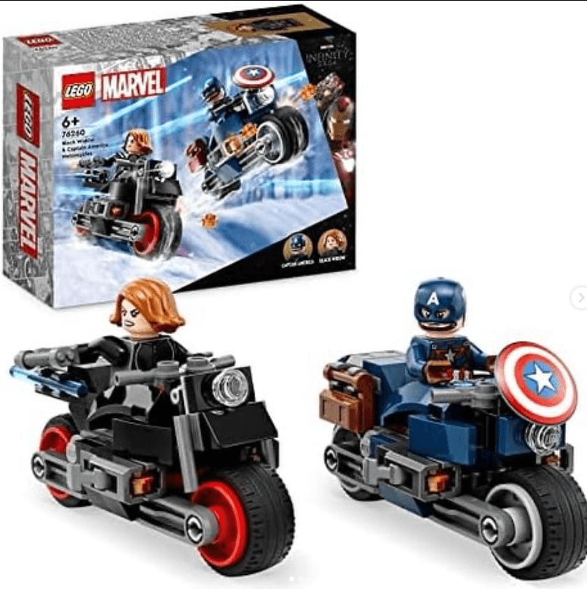 Игрушки LEGO серия Супергерои Marvel Черная вдова и Капитан Америка
