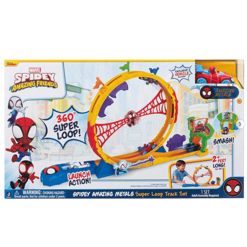 Игрушка Spidey Metal Super Loop Track Set гоночный трек Человек паук