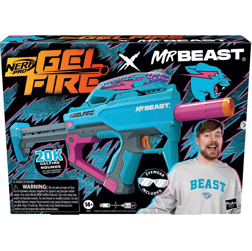 Бластер Nerf Pro Gelfire X MrBeast Full Auto Blaster! +20000 патронов