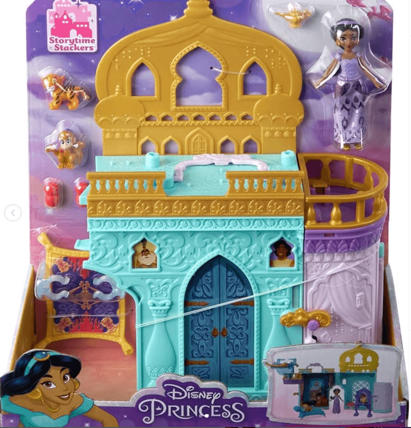 Набор кукольный домик с куклой Жасмин и двумя друзьями из «Аладдина»