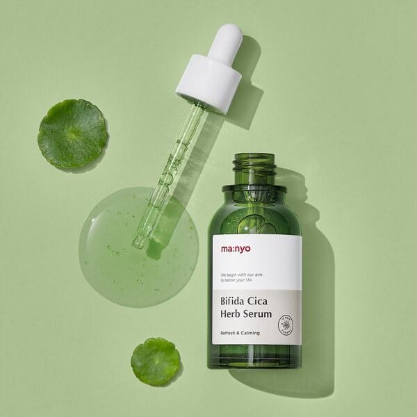 Успокаивающая сыворотка против воспалений Manyo Bifida Cica Herb Serum 50ml