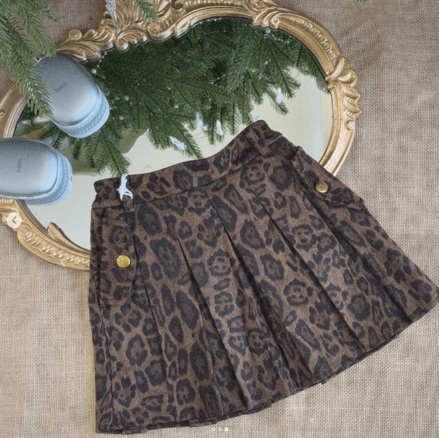 Леопардовая юбка для девочек